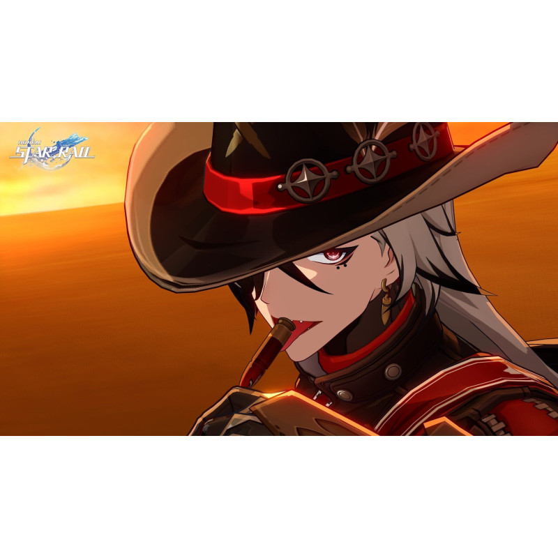 Captura de pantalla del gameplay de Honkai Star Rail para PlayStation 5 mostrando acción intensa y gráficos impresionantes