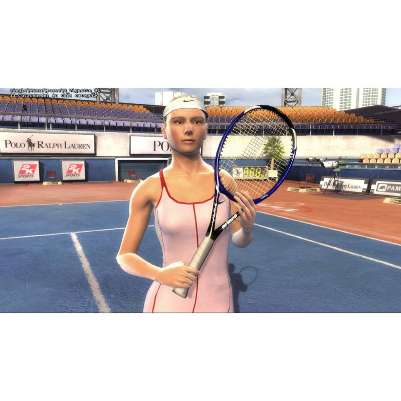 Captura de pantalla del gameplay de Top Spin 2K25 para PlayStation 5 mostrando un emocionante partido de tenis