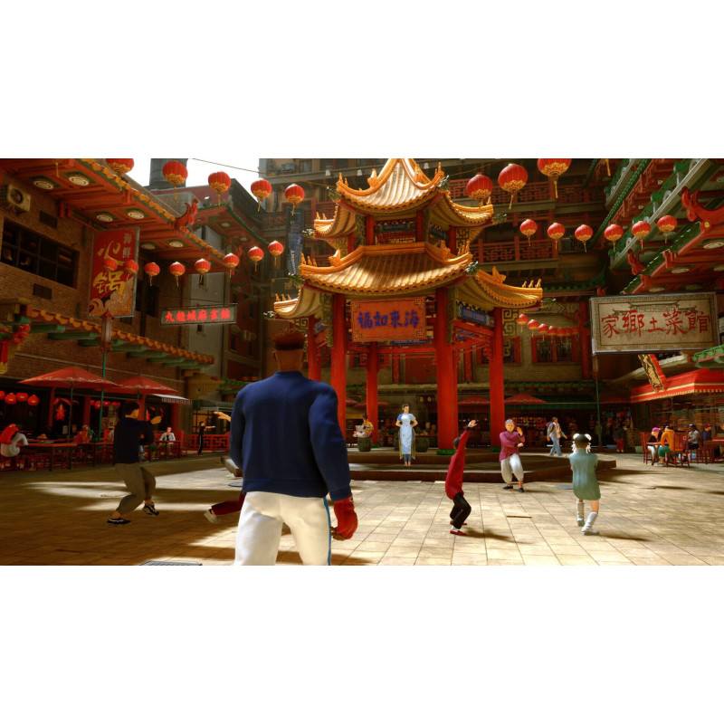 Captura de pantalla del gameplay de Street Fighter 6 en Nintendo Switch mostrando una intensa batalla entre personajes.