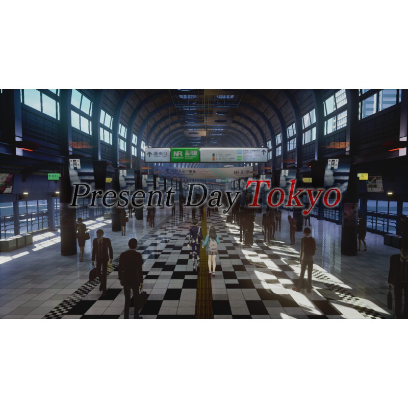 Captura de pantalla del gameplay de Shin Megami Tensei V para Nintendo Switch mostrando acción intensa y personajes.