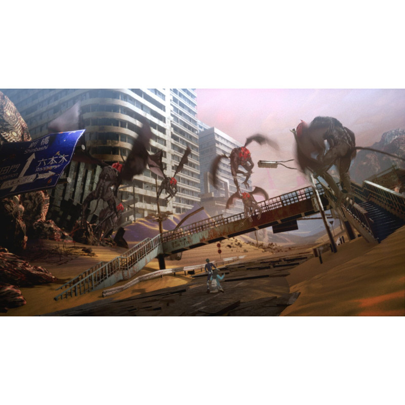 Captura de pantalla del gameplay de Shin Megami Tensei V para Nintendo Switch mostrando acción intensa y personajes.