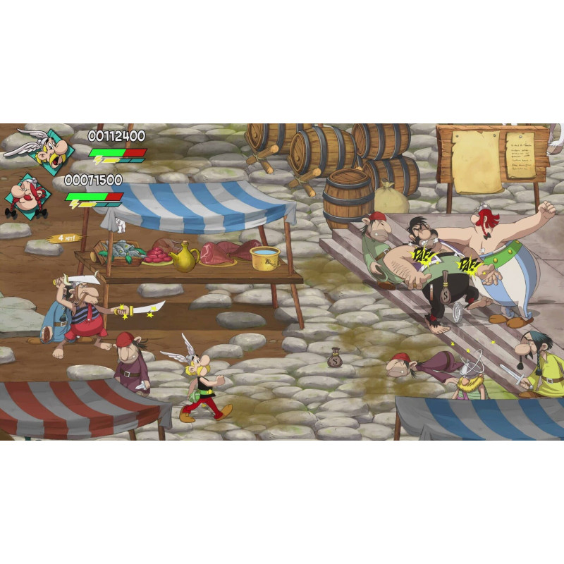 Captura de pantalla del gameplay de Asterix Maxi Collection para Nintendo Switch mostrando acción y aventura
