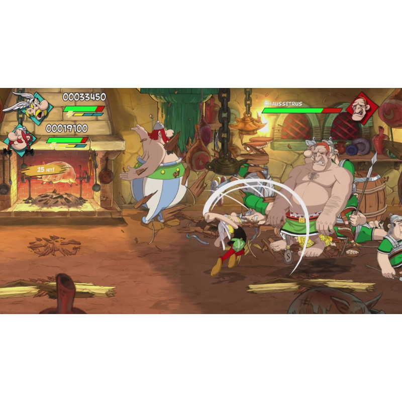 Captura de pantalla del gameplay de Asterix Maxi Collection para Nintendo Switch mostrando acción y gráficos vibrantes
