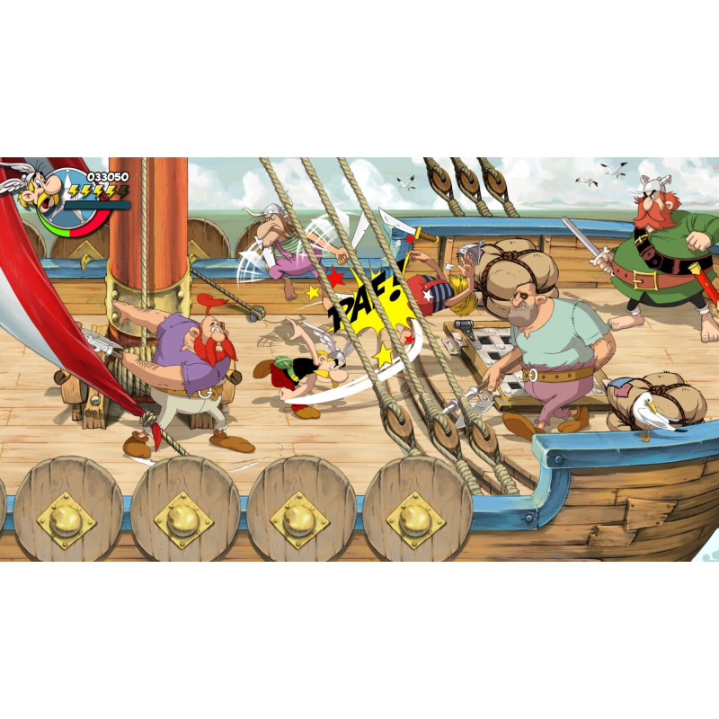 Captura de pantalla del gameplay de Asterix Maxi Collection para Nintendo Switch mostrando acción en el juego