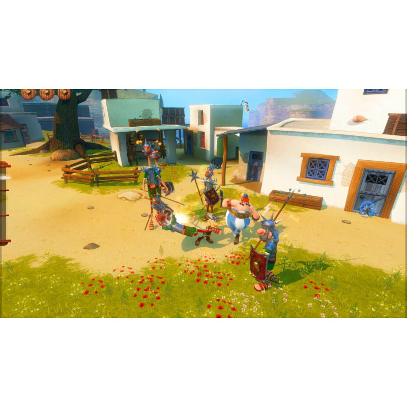 Captura de pantalla del gameplay de Asterix Maxi Collection para Nintendo Switch mostrando acción y aventura.