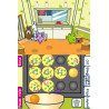 Captura de pantalla del gameplay de Tamagotchi Plaza para Nintendo Switch mostrando interacción con mascotas virtuales