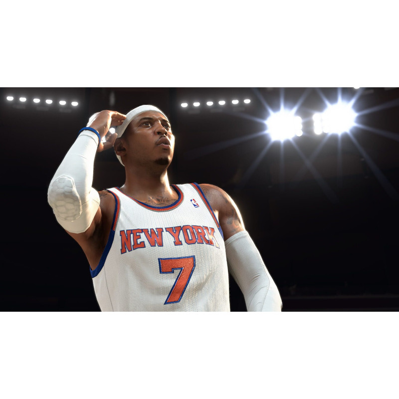 Captura de pantalla del gameplay de NBA 2K26 en Nintendo Switch mostrando acción en la cancha