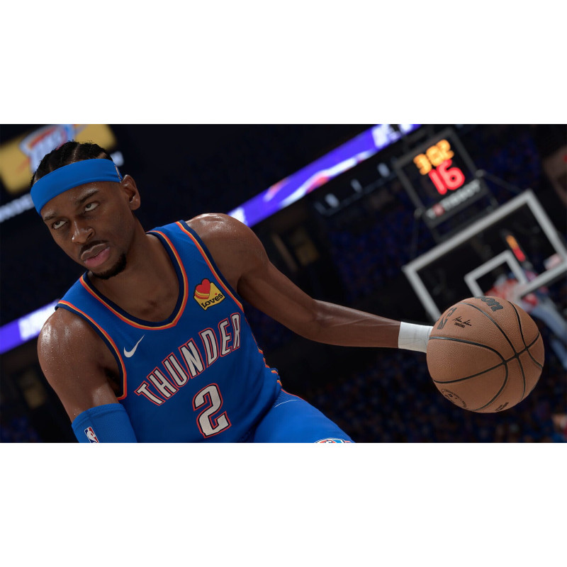 Captura de pantalla del gameplay de NBA 2K26 para Nintendo Switch mostrando acción en la cancha