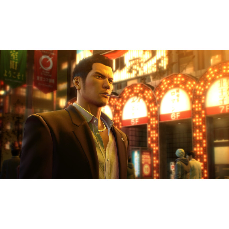 Captura de pantalla del gameplay de Yakuza 0 en Nintendo Switch mostrando acción intensa y personajes carismáticos