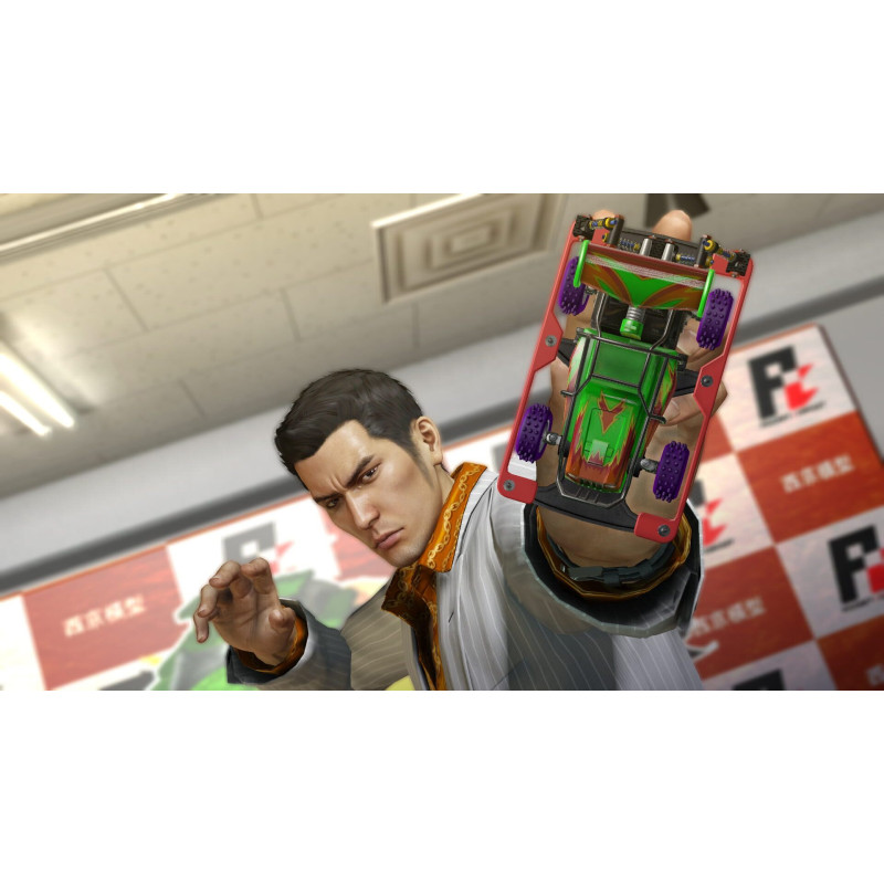 Captura de pantalla del gameplay de Yakuza 0 en Nintendo Switch mostrando acción intensa y personajes carismáticos