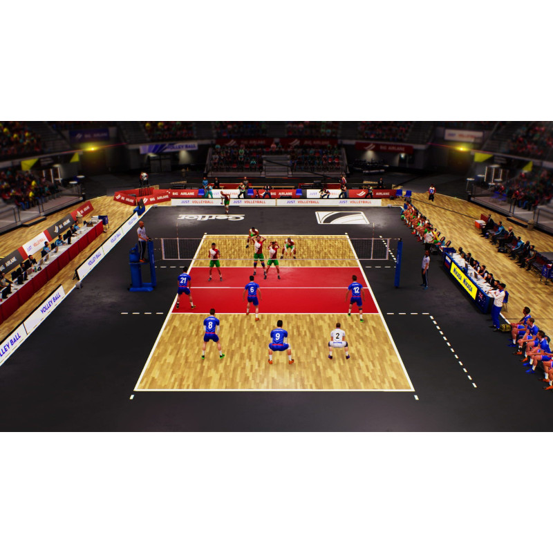 Captura de pantalla del gameplay de Spike Volleyball para PlayStation 4 mostrando acción en la cancha