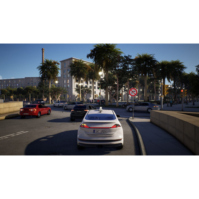 Captura de pantalla del gameplay de Taxi Life: A City Driving Simulator en PlayStation 5