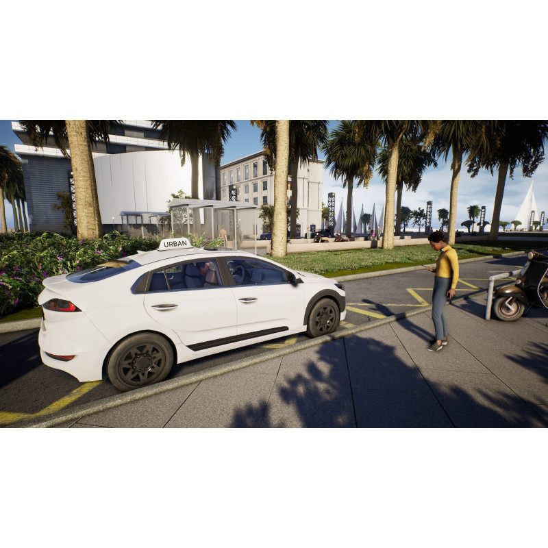 Captura de pantalla del gameplay de Taxi Life: A City Driving Simulator para PlayStation 5
