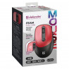 Ratón Inalámbrico Defender FEAM MM-296 RF SILENT Rojo