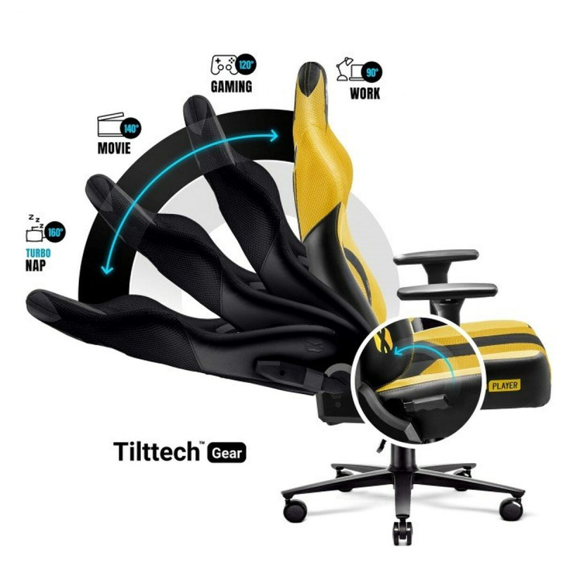 Silla Gaming Diablo Chairs Diablo X-PLAYER 2.0. KING Amarillo Negro