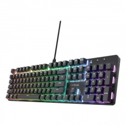 Teclado Gaming Trust GXT 871 Zora Negro Multicolor QWERTY Qwerty US