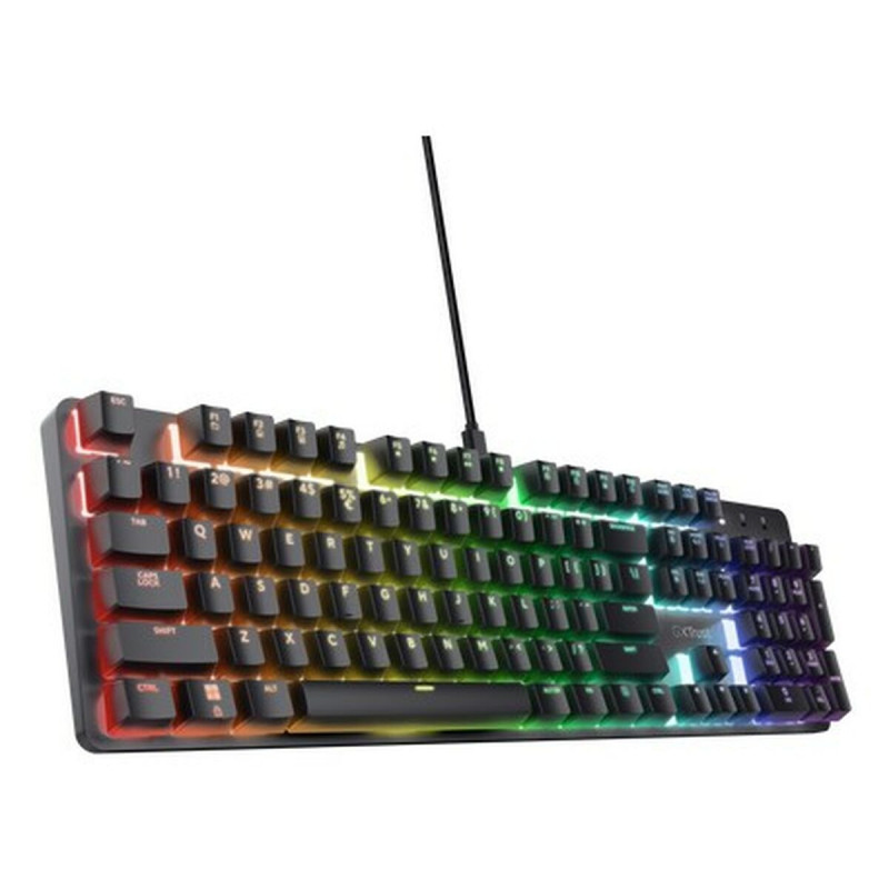 Teclado Gaming Trust GXT 871 Zora Negro Multicolor QWERTY Qwerty US