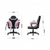 Silla Gaming Huzaro HZ-Ranger 1.0 pink mesh Negro/Rosa Niños