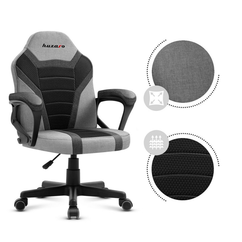 Silla Gaming Huzaro Ranger 1.0 Grey Mesh Negro/Gris