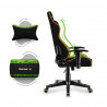 Silla Gaming Huzaro HZ-Ranger 6.0 Pixel Mesh Negro/Azul