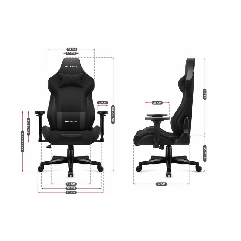 Silla Gaming Huzaro HZ-Force 7.6 Black Negro