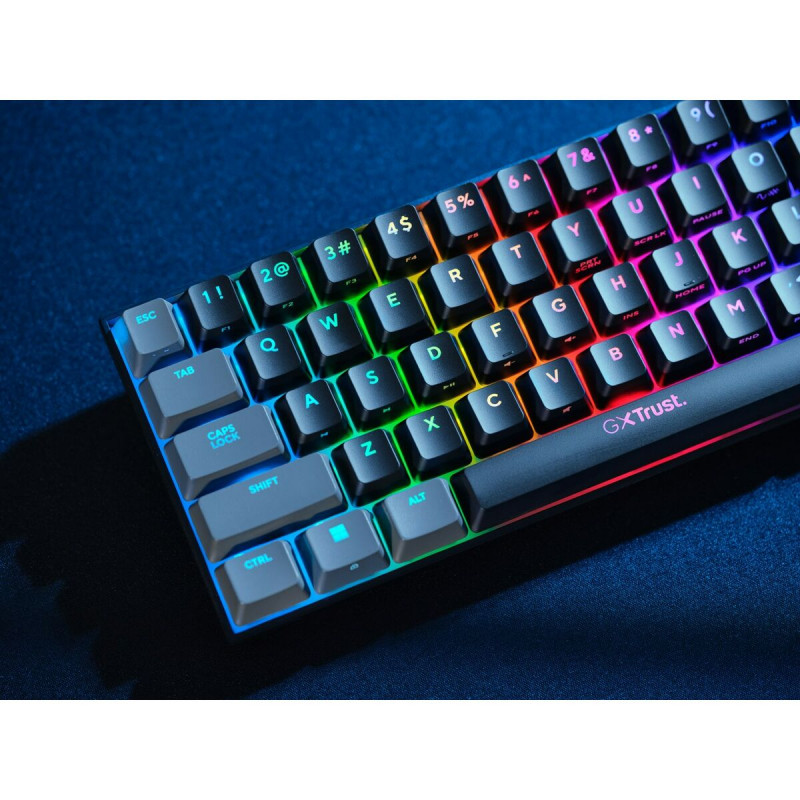 Teclado Gaming Trust GXT 867 Acira Negro Multicolor QWERTY Qwerty US