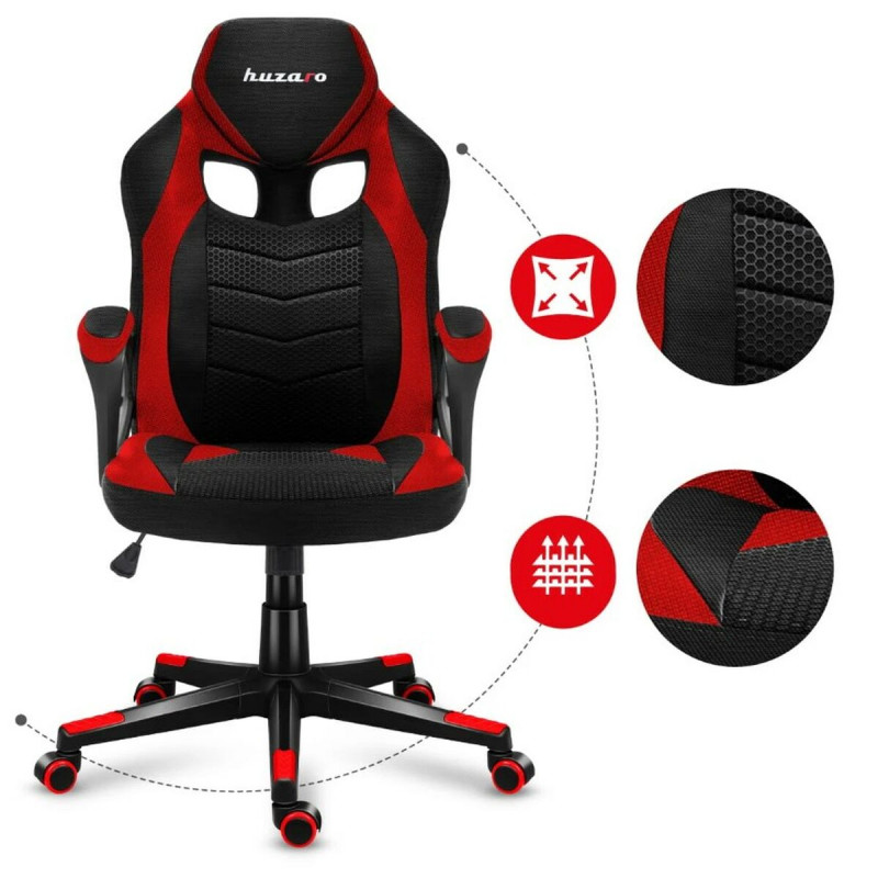 Silla Gaming Huzaro FORCE 2.5 Negro Rojo Negro Rojo