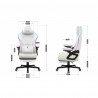 Silla Gaming Huzaro HZ-FORCE 4.6 RGB WHITE MESH