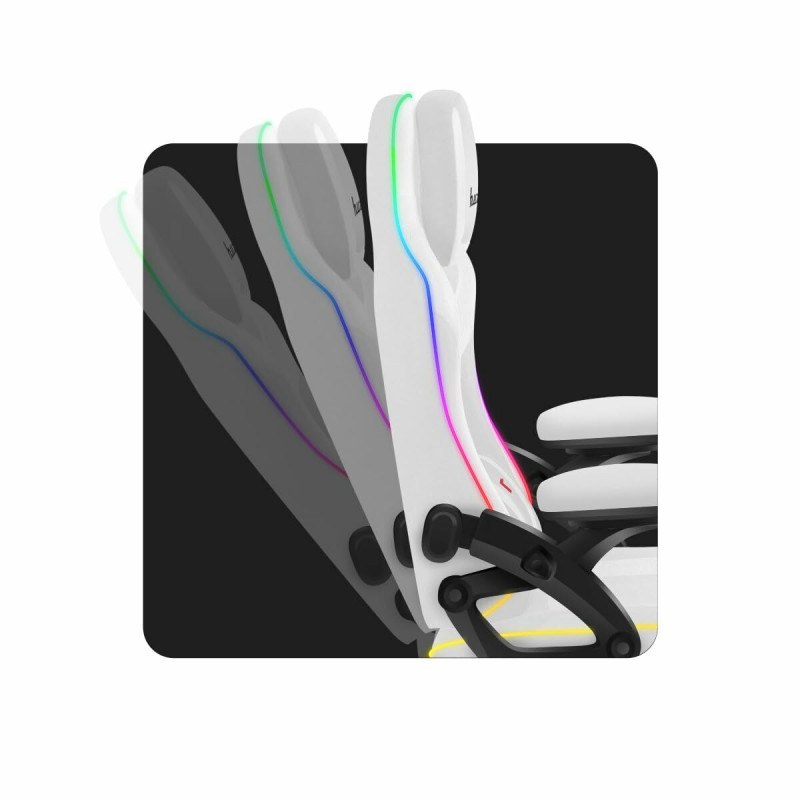 Silla Gaming Huzaro HZ-FORCE 4.6 RGB WHITE MESH