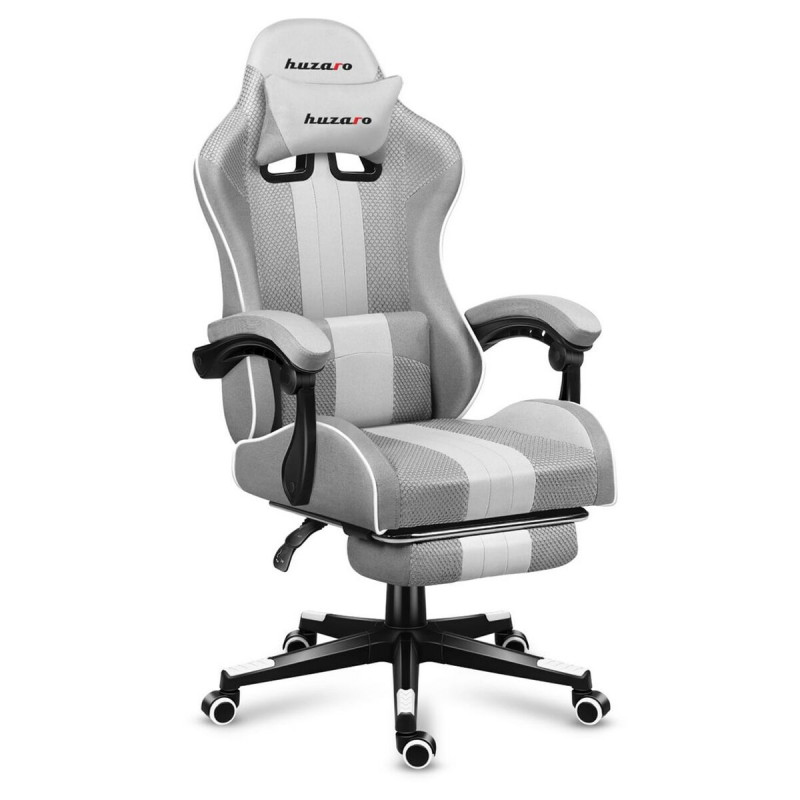 Silla Gaming Huzaro HZ-Force 4.7 White Mesh Blanco Gris