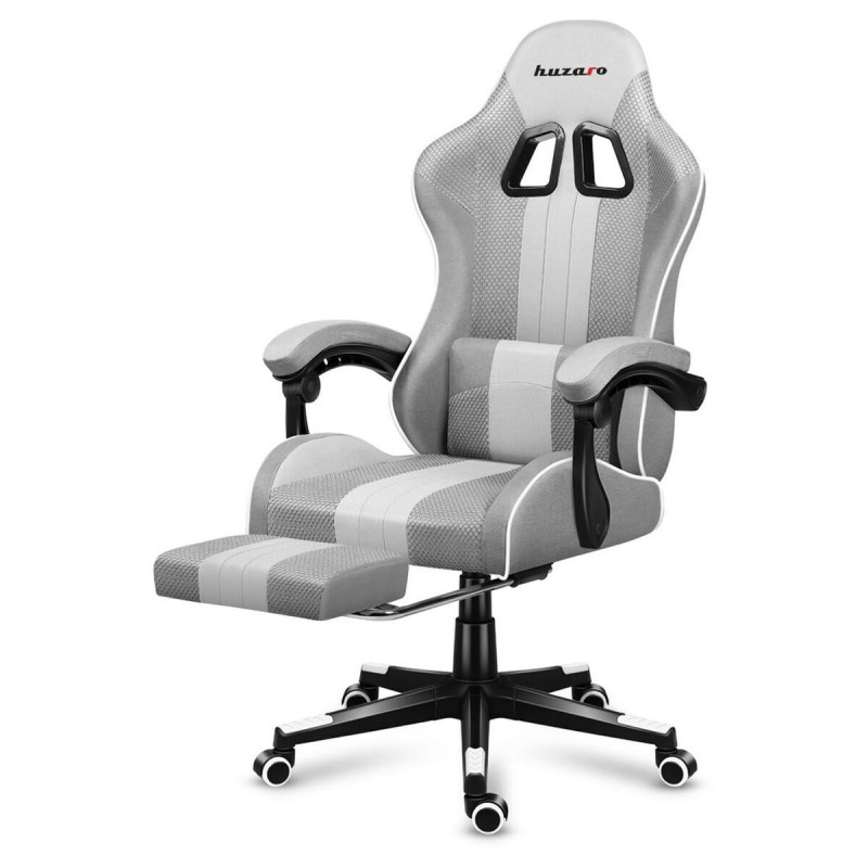 Silla Gaming Huzaro HZ-Force 4.7 White Mesh Blanco Gris