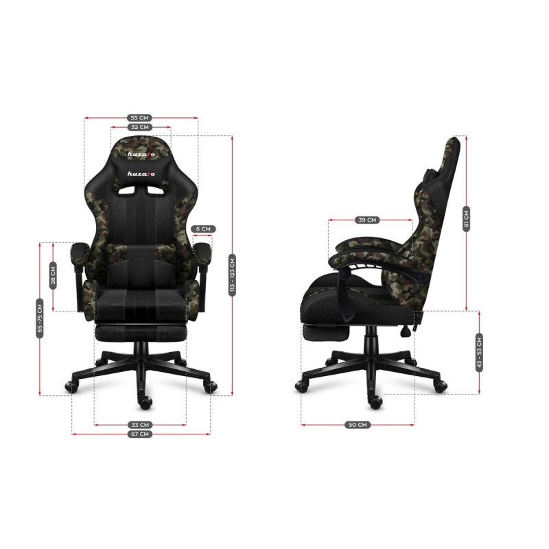 Silla Gaming Huzaro HZ-Force 4.7 Camo Negro