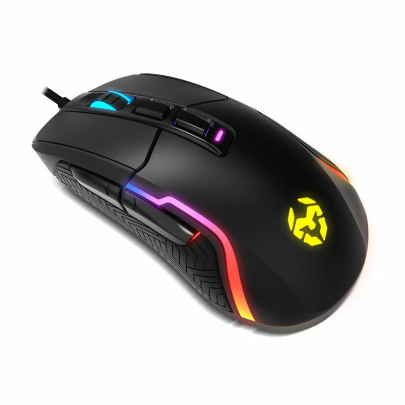 Ratón Gaming Krom Kick Negro 6200 dpi RGB