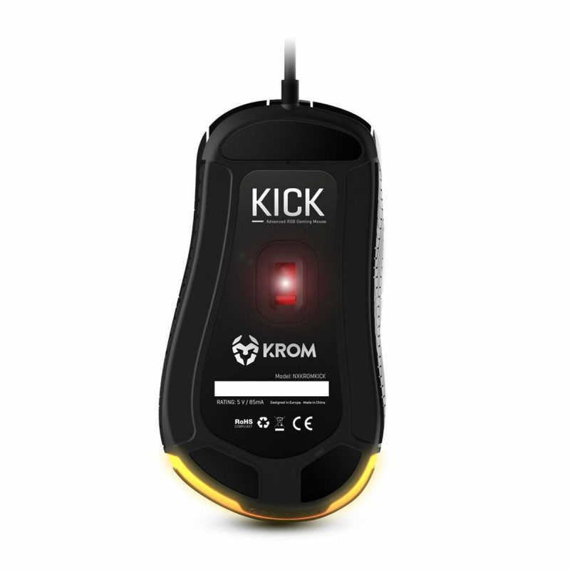 Ratón Gaming Krom Kick Negro 6200 dpi RGB