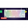 Teclado Gaming Trust GXT 833W THADO Blanco Multicolor QWERTY Qwerty US