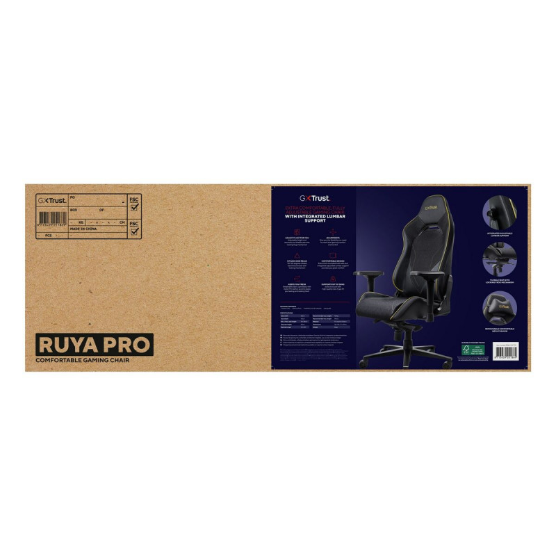 Silla Gaming Trust GXT 721 Ruya Pro Negro