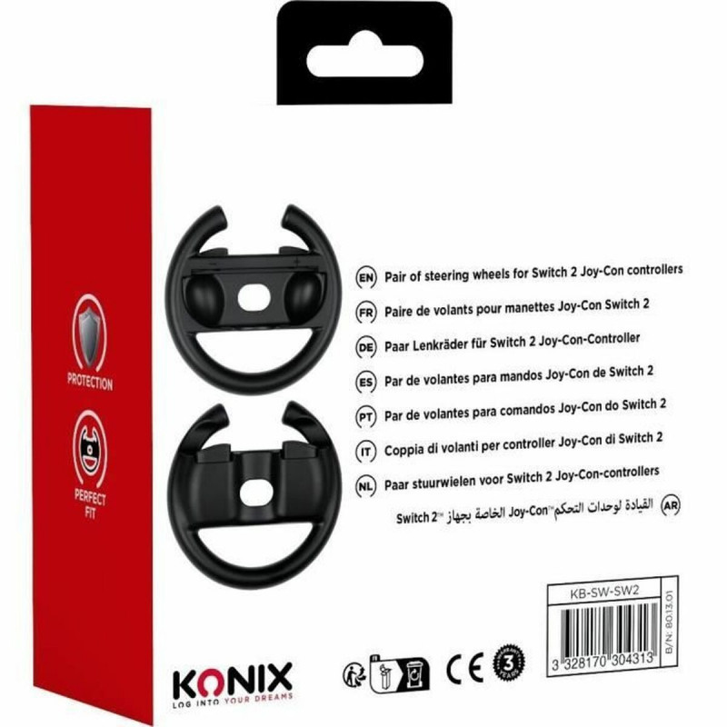 Volante KONIX Negro Nintendo Switch