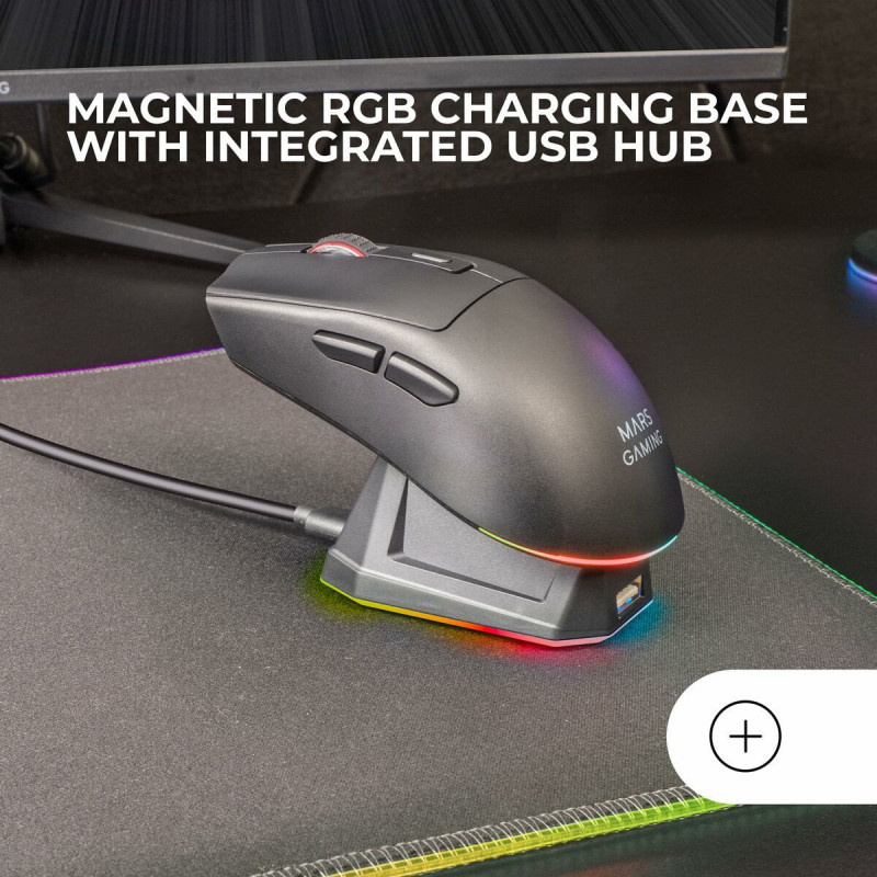 Ratón Gaming Mars Gaming MMT3 Negro