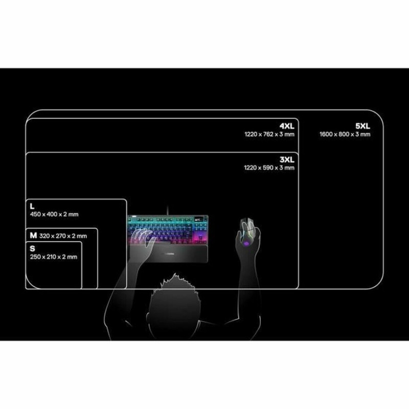 Alfombrilla Gaming SteelSeries Steelseries QcK 3XL Negro 122 x 59 cm