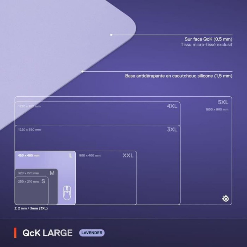 Alfombrilla de Ratón SteelSeries Lila