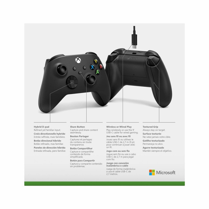 Mando Xbox One Microsoft EP2-29944 Negro