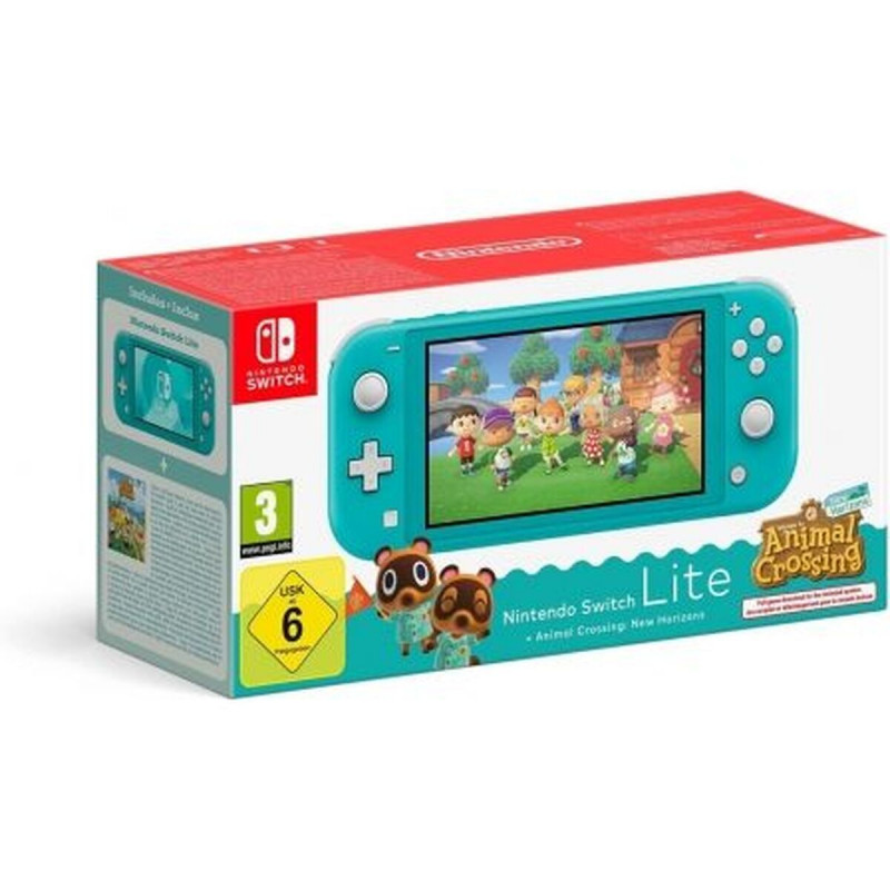 Nintendo Switch Lite + Animal Crossing Nintendo 45496546083 Turquesa