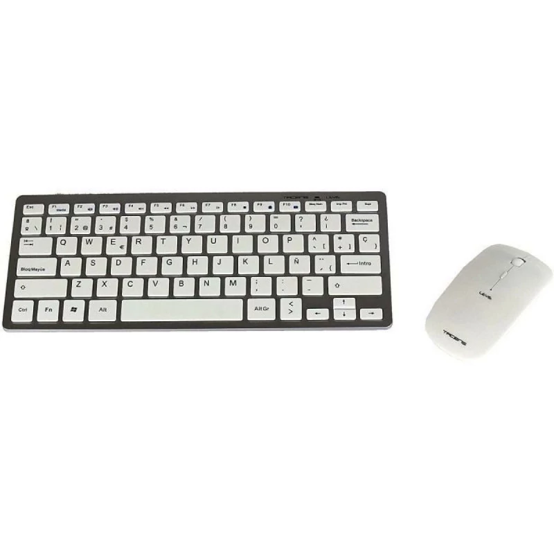 Teclado y Ratón Inalámbrico Tacens Levis Combo V2 Blanco Gaming