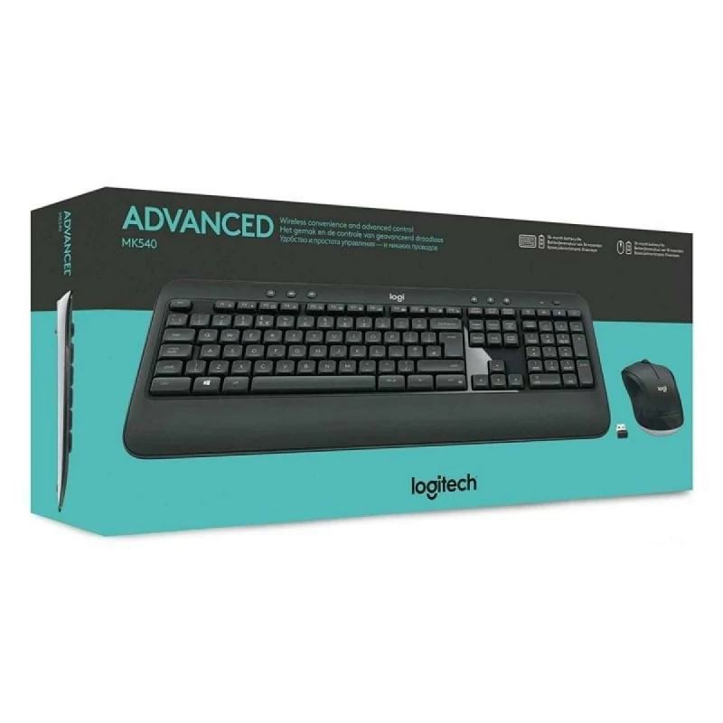 Teclado y Ratón Gaming Logitech MK540 Advanced Negro Español Qwerty Español QWERTY