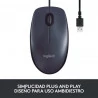Ratón Logitech B100 Negro 800 dpi