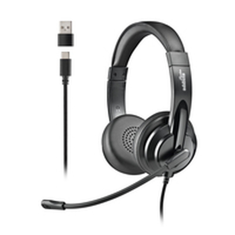 Auriculares NGS VOX605USBC Negro