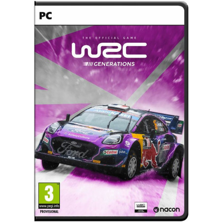Portada del videojuego WRC Generations para PC con coches de rally en acción