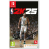 Portada del videojuego NBA 2K25 para Nintendo Switch con gráficos impresionantes y jugadores destacados.