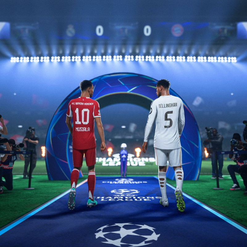 Captura de pantalla de EA SPORTS FC 26 en PlayStation 4 mostrando acción del juego