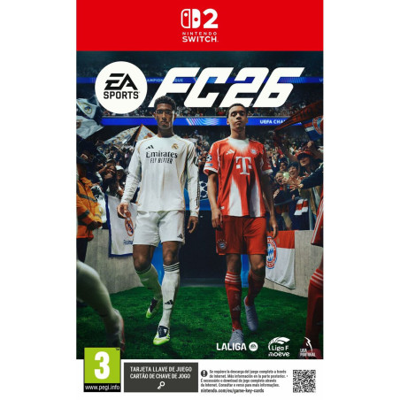 Portada del videojuego EA SPORTS FC 26 para Nintendo Switch con jugadores en acción